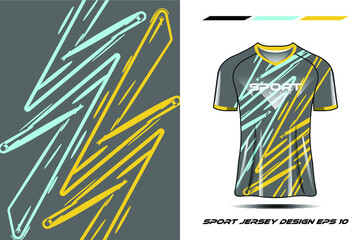 Tshirt sports yellow and blue paint splash design for racing jersey cycling football gaming premium vector Premium Vector 