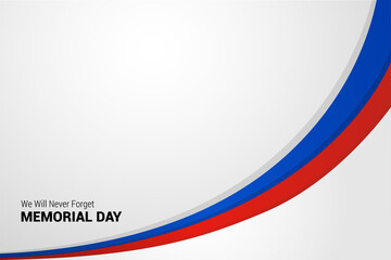 Flat style France memorial day design with realistic France Flag. France Independence Day Vector Illustration