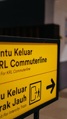 airport information sign