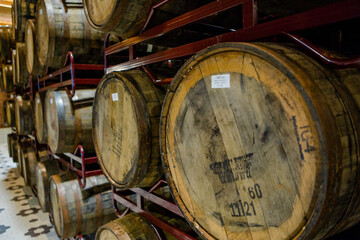 whiskey barrels
