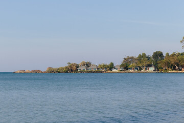 sea and resort at island