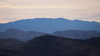 Obraz na płótnie Canvas Mountains from Red Rock Canyon Nevada