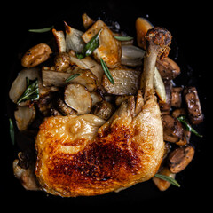 Chicken confit menu