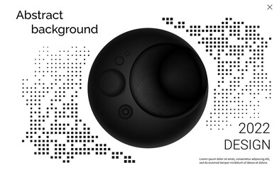 Audio speaker. High-tech device. Futuristic Technology. Realistic three-dimensional vector