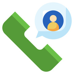 PHONE CALL flat icon,linear,outline,graphic,illustration