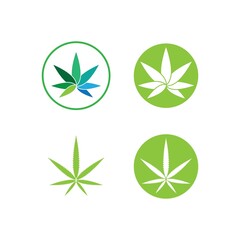 cannabis logo symbol icon design vector