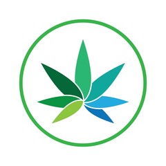 cannabis logo symbol icon design vector