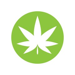 cannabis logo symbol icon design vector