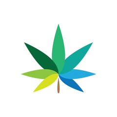 cannabis logo symbol icon design vector