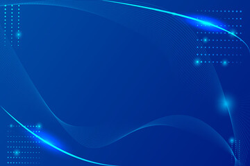 Visualization and technology background concept with shine of light. Business information system with shape of element and communication. Abstract particles background. © Bridgman