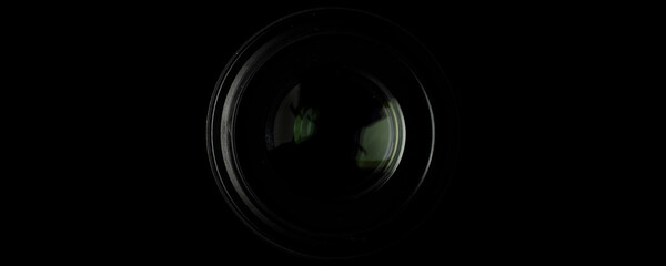 The Panoramic Black Lens Background