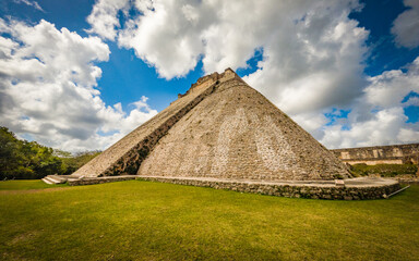 uxmal ruins in yucatan, mexico