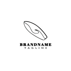 surfboard logo icon design template vector illustration