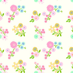 BEAUTIFUL SERENE SEAMLESS FLORAL PATTERN