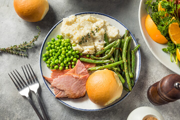 Homemade Easter Ham Dinner