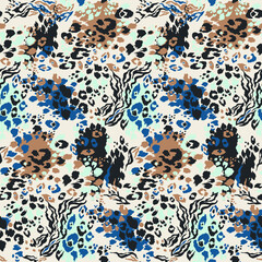 PSYCHDELIC ABSTRACT ANIMAL SEAMLESS PATTERN