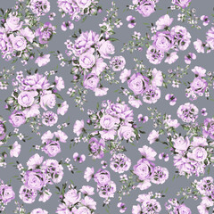 PINK FLORAL FLOWER CUTE SEAMLESS PATTERN