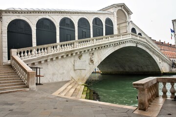 Ponte di rialto venezia - obrazy, fototapety, plakaty