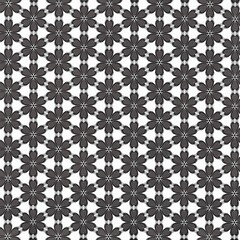 Vector floral pattern with repeating patterns in gray