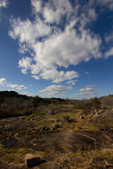 Texas Hill Country landscape and sky