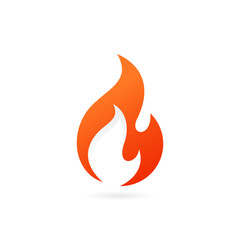 vector of fire flame logo icon