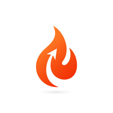 fire arrow vector logo images