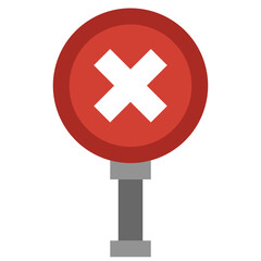 Obraz premium BAD REVIEW flat icon,linear,outline,graphic,illustration