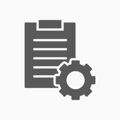 project management icon, management vector