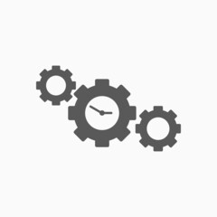 time management icon, management vector