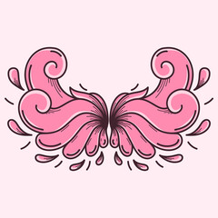 Wing Vector Hand Drawing