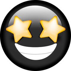 Vector emoji. Smiling face. Sad face. Smile vector emoji. Happy emoticon. Cute emoticon isolated on white background.