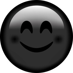 Obraz premium Vector emoji. Smiling face. Sad face. Smile vector emoji. Happy emoticon. Cute emoticon isolated on white background.