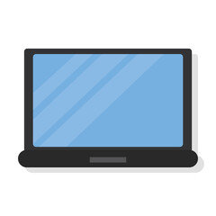 Isolated laptop supplies school vector illustration