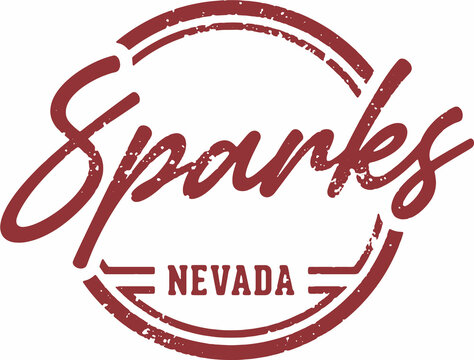 Sparks Nevada USA City Stamp