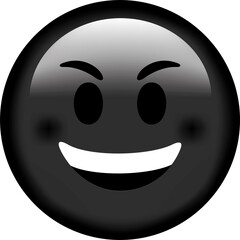 Vector emoji. Smiling face. Sad face. Smile vector emoji. Happy emoticon. Cute emoticon isolated on white background.