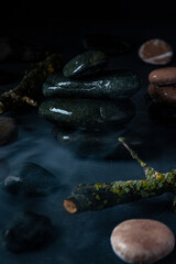 stones in water