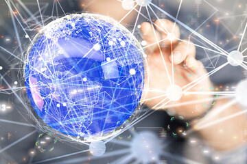 Business intelligence analyst dashboard on virtual