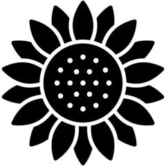 Ukraine Sunflower icon, Ukraine related vector illustration