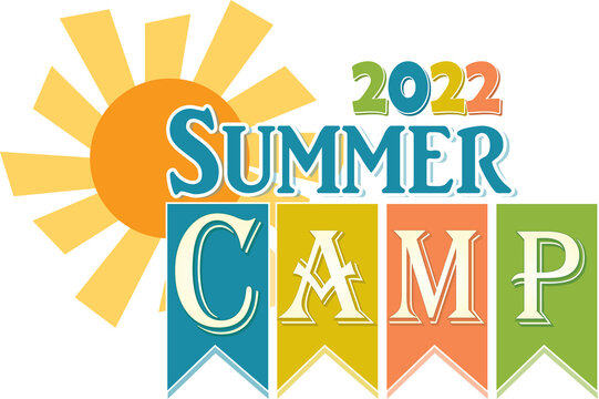 Summer Camp 2022 Logo With Sun