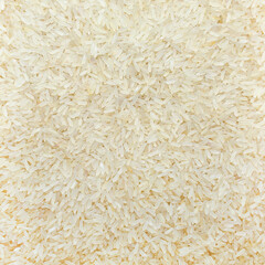 Photo of closeup texture of white rice cereals, background