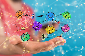 people network structure HR - Human resources management and recruitment