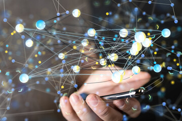 conference Digital Network and data concept 3d