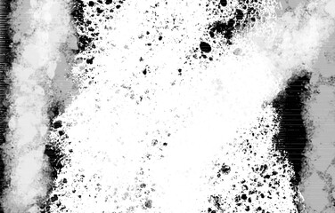 Dust and Scratched Textured Backgrounds.Grunge white and black wall background.Dark Messy Dust Overlay Distress Background. Easy To Create Abstract Dotted, Scratched
