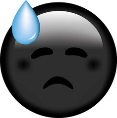 Vector emoji. Smiling face. Sad face. Smile vector emoji. Happy emoticon. Cute emoticon isolated on white background.