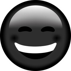 Vector emoji. Smiling face. Sad face. Smile vector emoji. Happy emoticon. Cute emoticon isolated on white background.