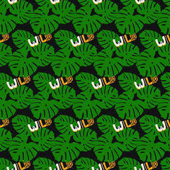 Seamless pattern for baby typography design	 vector illustration