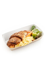 
sandwich with salmon