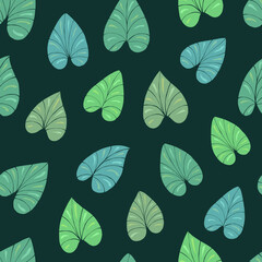 Seamless vector pattern of water lilies. Decoration print for wrapping, wallpaper, fabric, textile.