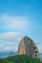 Cable car to the Sugarloaf Mountain in Rio de Janeiro, Brazil, March 15 2022