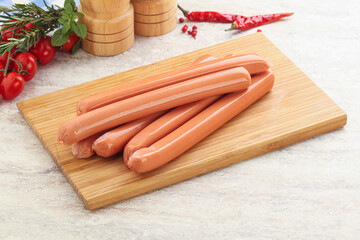 Boiled Pork sausages for brakfast